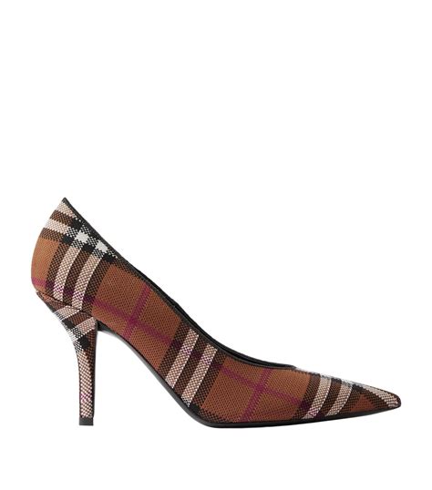 pumps burberry|Burberry check high heels.